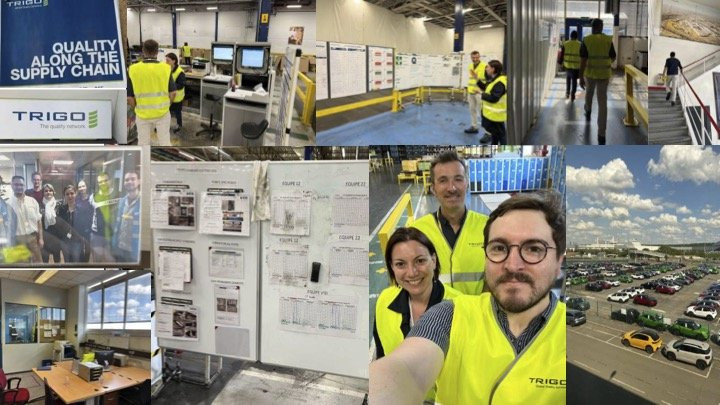 A patchwork of our day-trip at the Stellantis factory in Poissy, France
